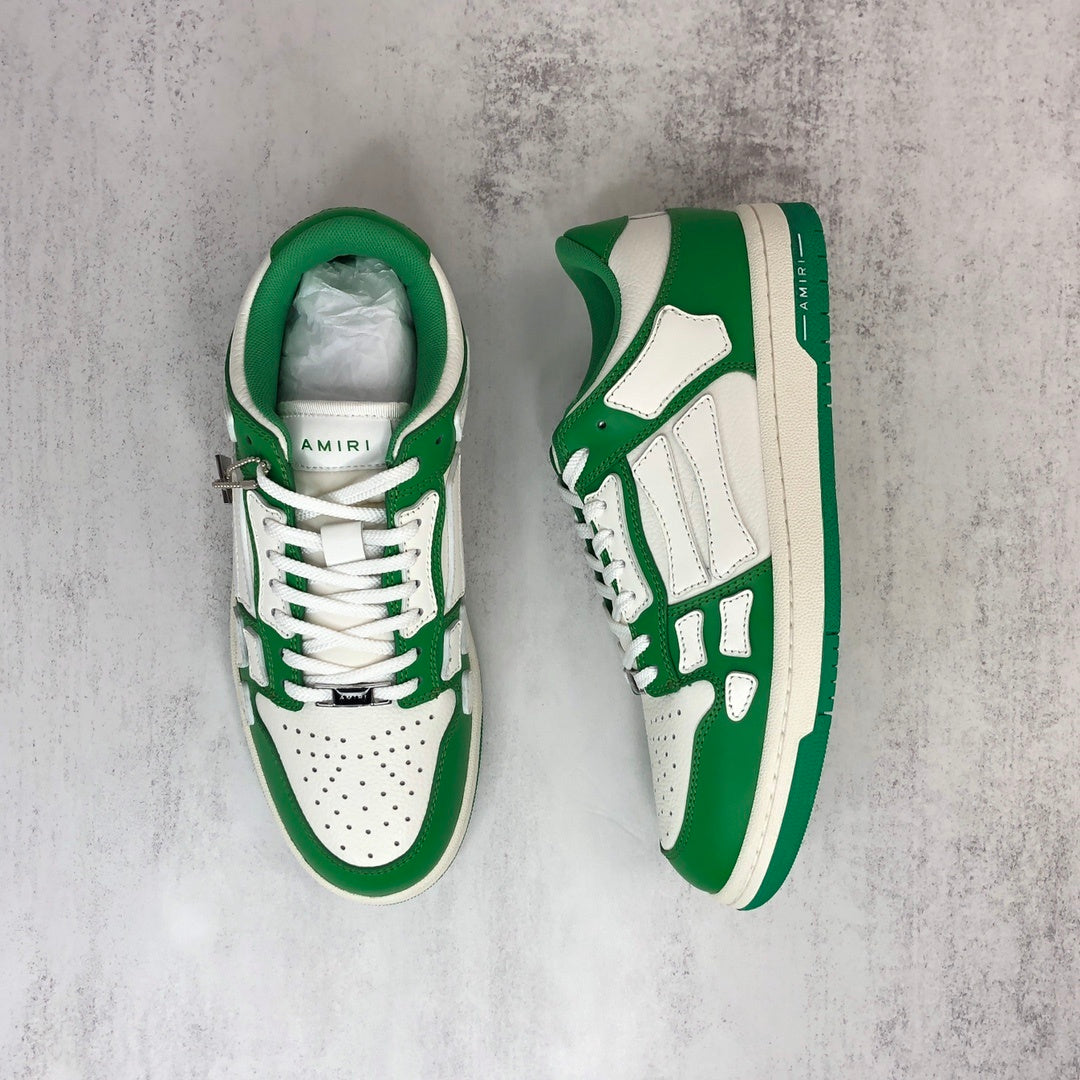Amiri Skel Top Low "White-Green"