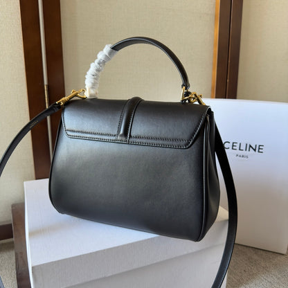 Celine Small 16 Bag in Natural Calfskin "Black"