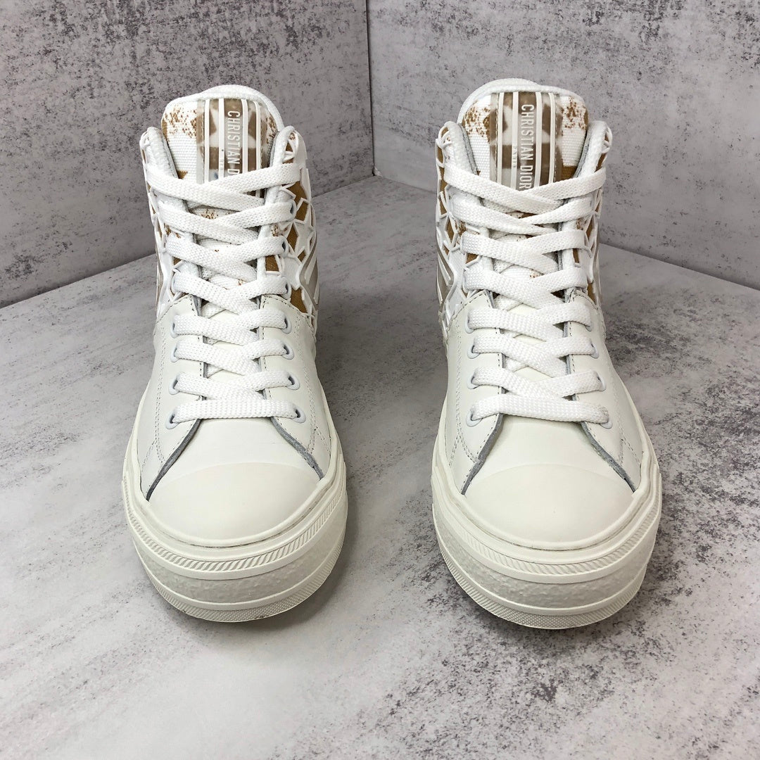 Dior Walk'N'Dior High-Top "White-Brown Star"
