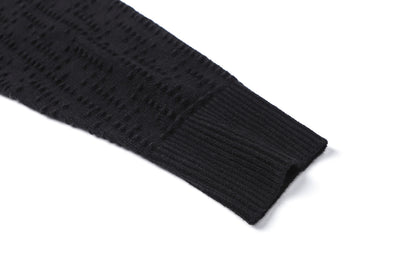 Fendi Black FF Cashmere and Wool Blend Cardigan "Black"