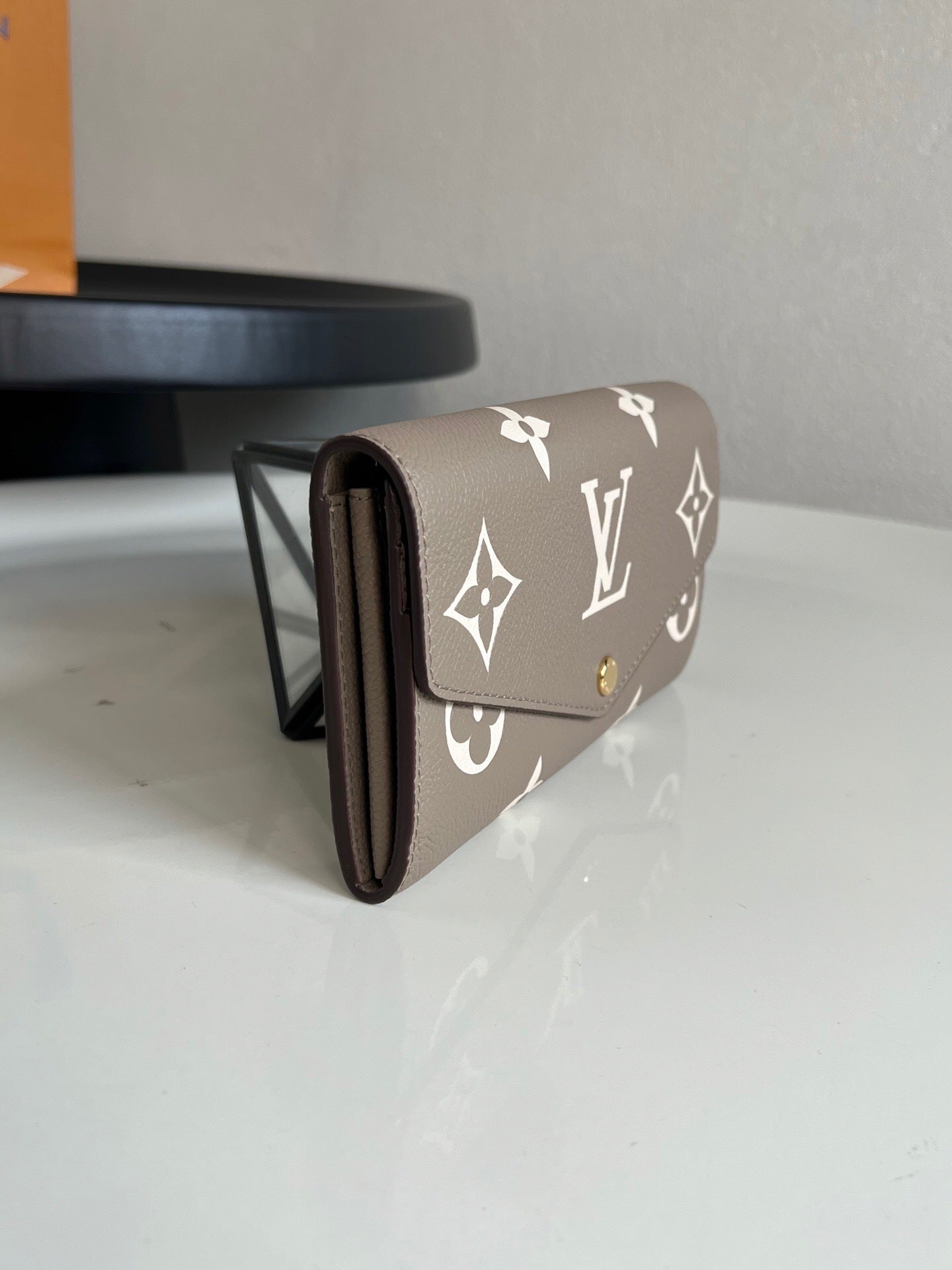 Louis Vuitton Sarah Wallet "Bicolour Monogram Empreinte Leather"