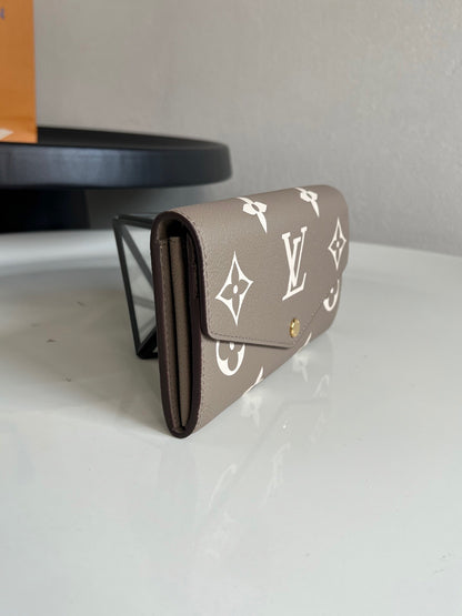 Louis Vuitton Sarah Wallet "Bicolour Monogram Empreinte Leather"