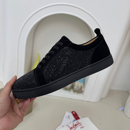 Christian Louboutin Louis Junior Strass "Black"