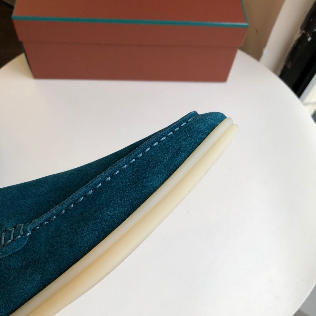 Loro Piana Summer Walk Loafers "Cyan"