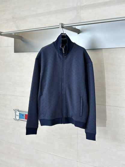 Gucci GG Technical Jersey Zip Jacket "Navy Blue"