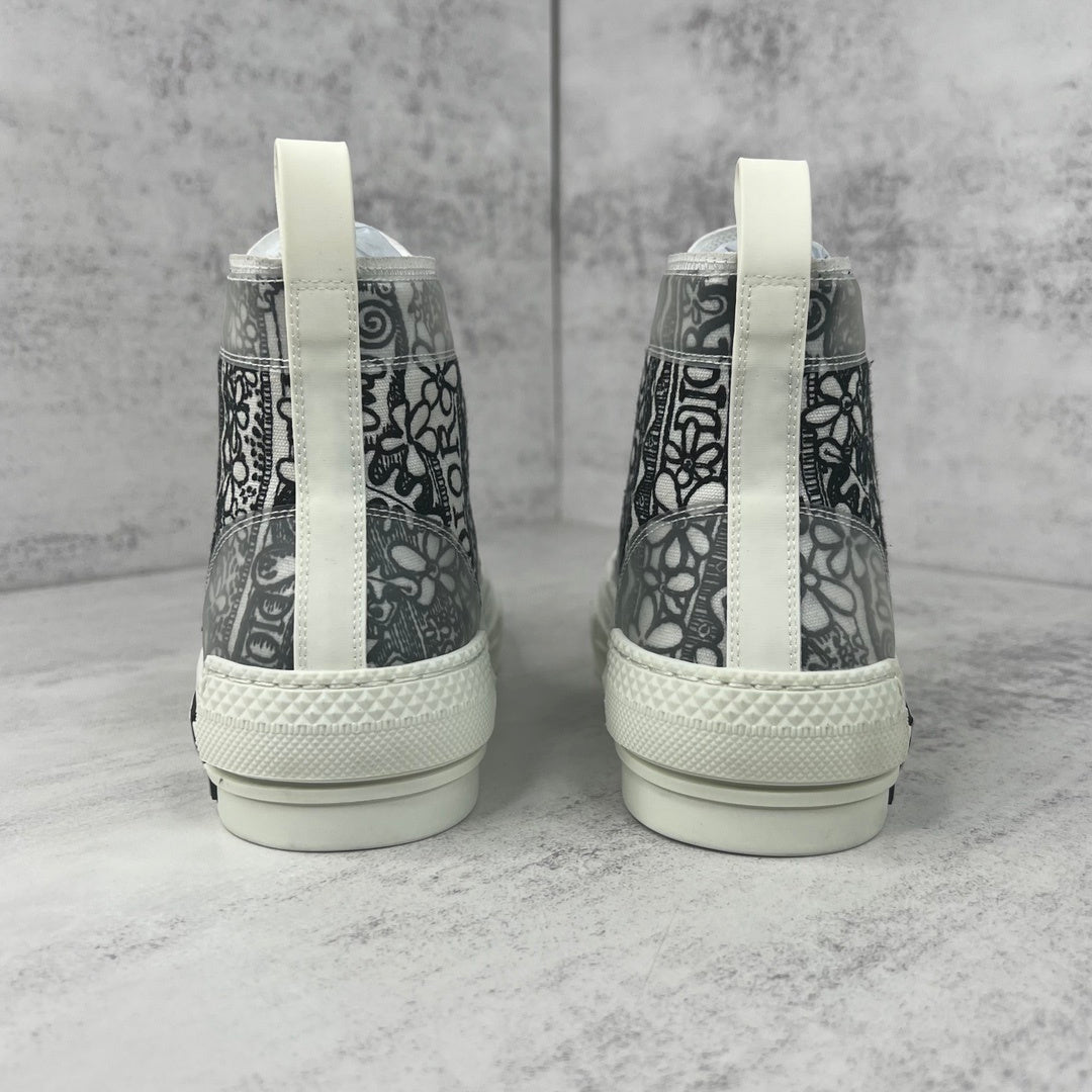 Dior x Shawn B23 High Top "Black-White Embroidery"
