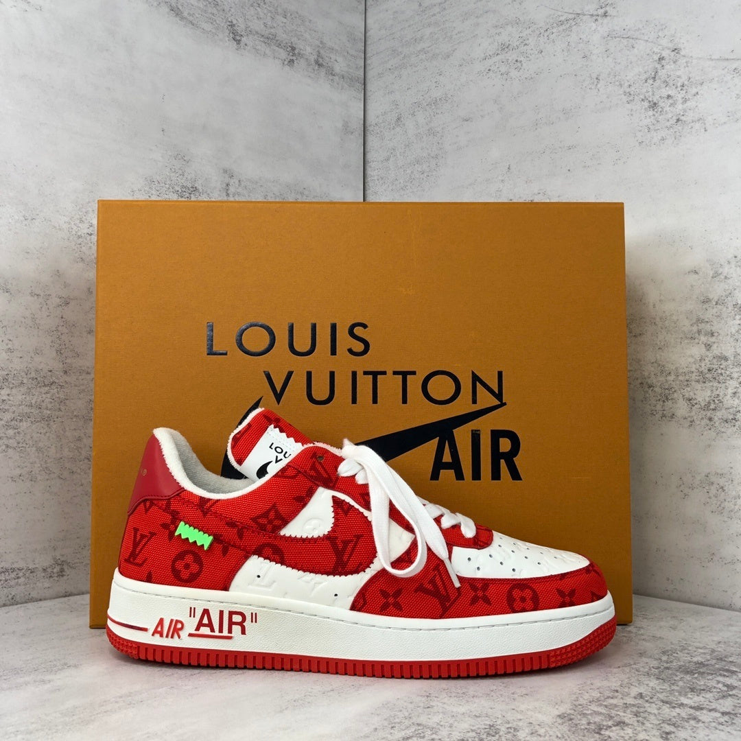 Louis Vuitton x Nike Air Force 1 "Red-White"