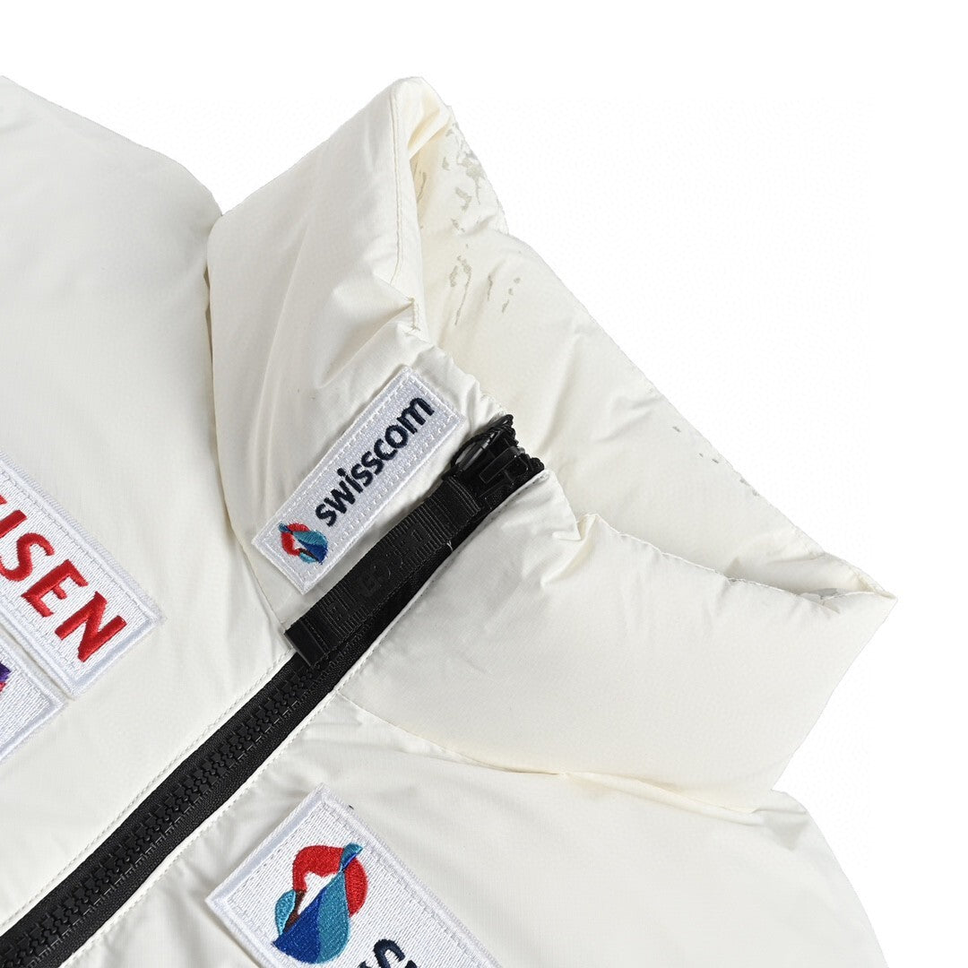 Descente Ski Down Jacket "White-Grey Camo"