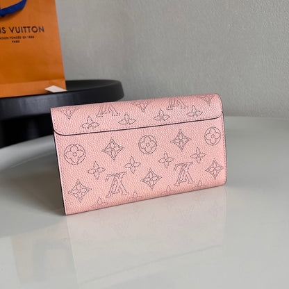 Louis Vuitton iris Wallet "Magnolia Mahina Leather"