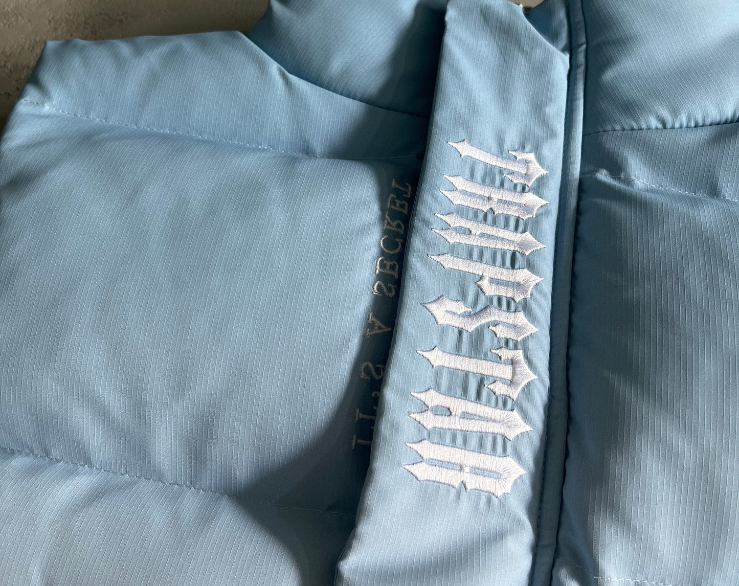 Trapstar Decoded Down Vest "Ice Blue Gradient"