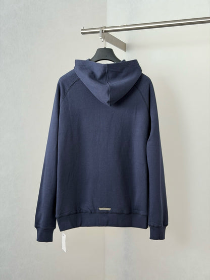Chrome Hearts Paper Jam Triple Cross Zip Hoodie "Navy"