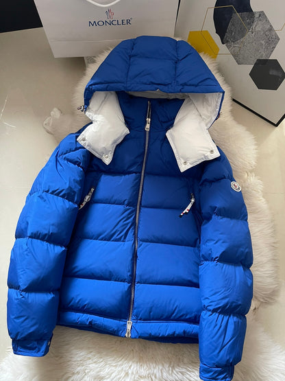 Moncler Poirier Down Jacket "Blue-White"