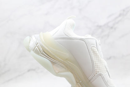 Balenciaga Triple S "White-Silver Sole"