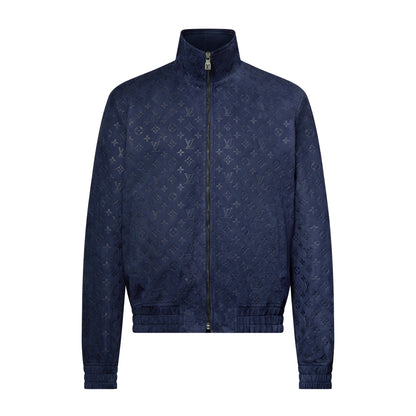 Louis Vuitton Monogram Embossed Tracksuit Jacket "Navy"