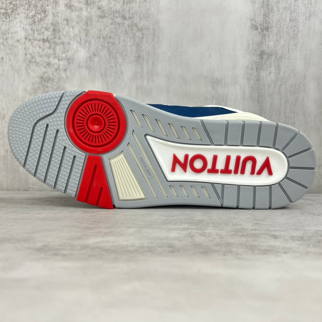 Louis Vuitton Trainers "Navy Blue-White"