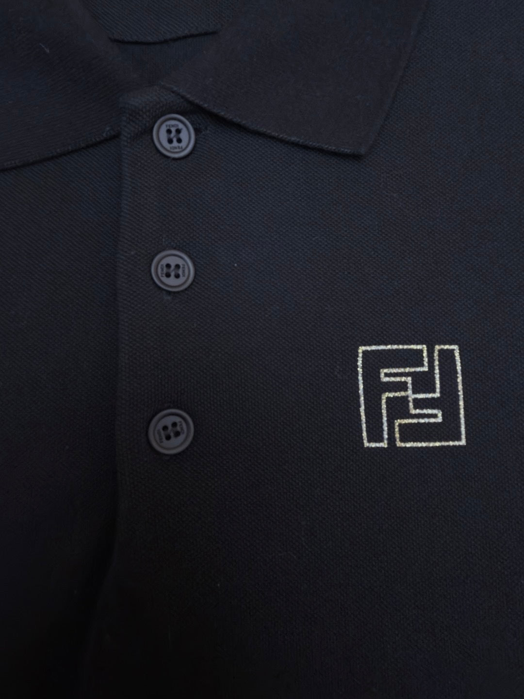 Fendi Polo T-Shirt "Black"