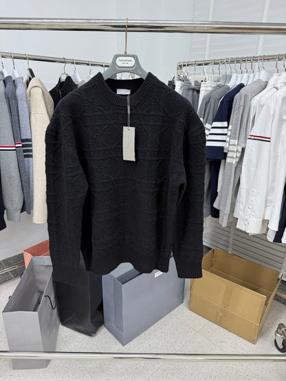 Dior Icons Cannage Sweater "Black Cashmere Knit"