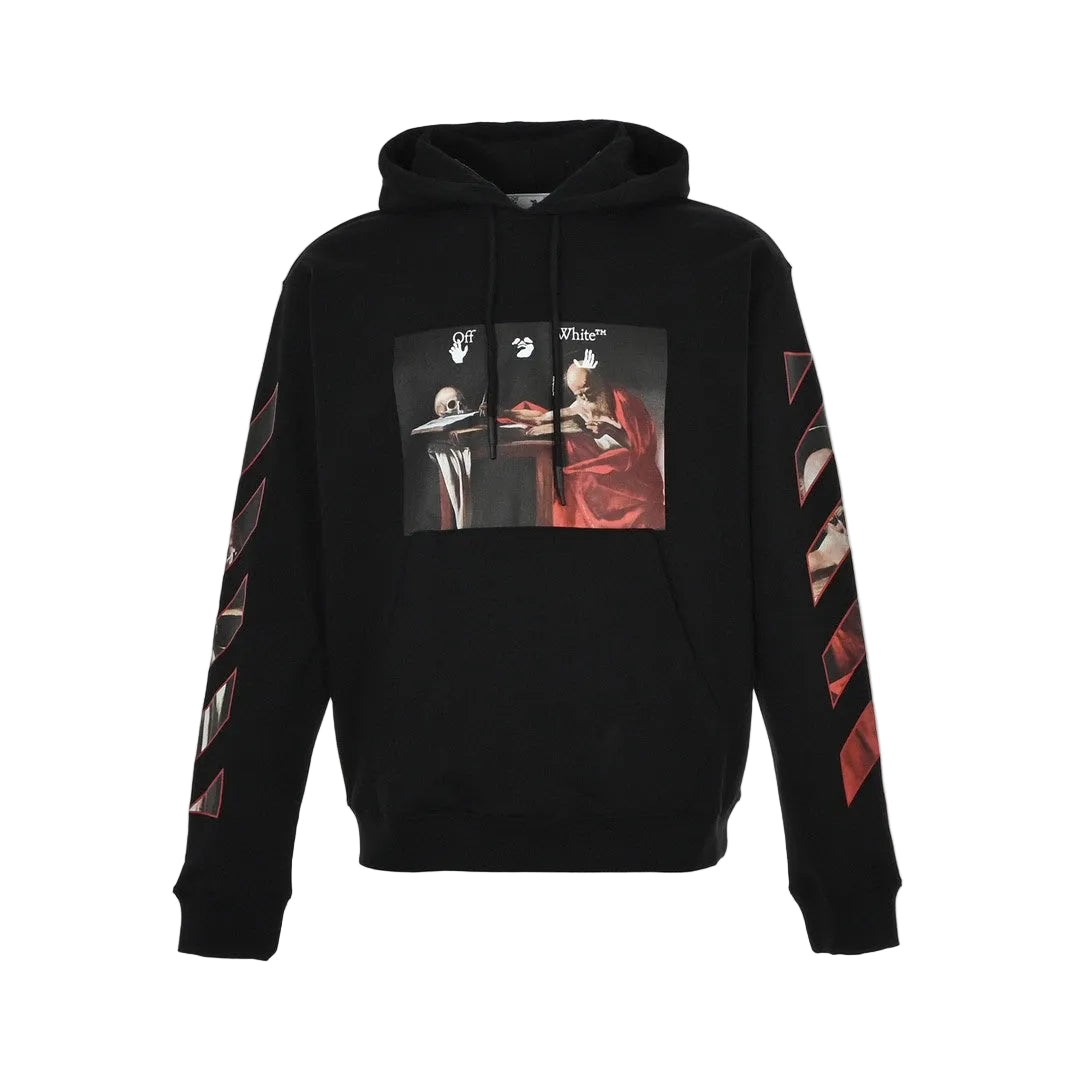 Off-White Caravaggio Hoodie "Black-Red"