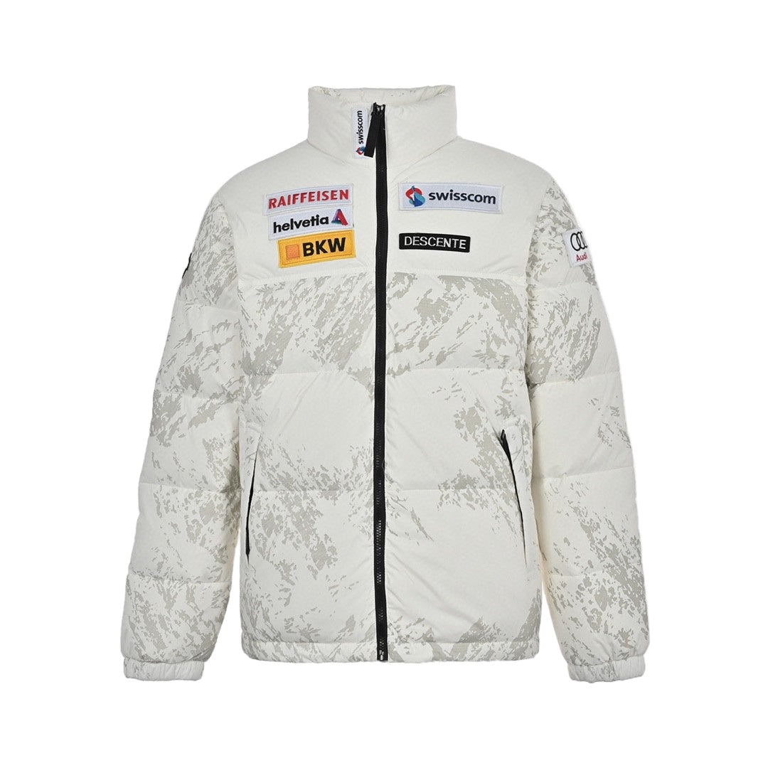 Descente Ski Down Jacket "White-Grey Camo"