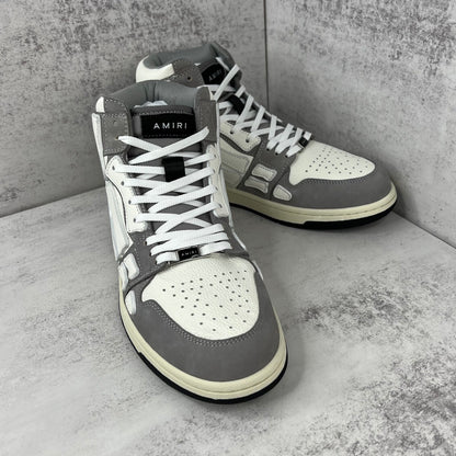 Amiri Skel Top High "White-Grey"