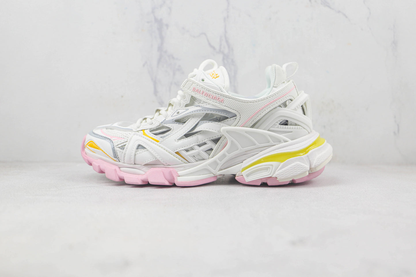 Balenciaga Track 2.0 "White-Yellow-Pink"