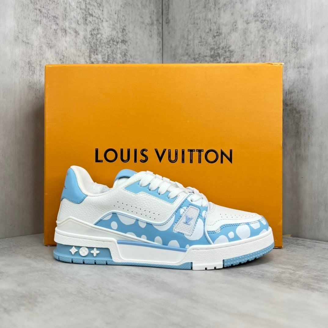 Louis Vuitton x Yayoi Kusama Trainers "Blue-White"