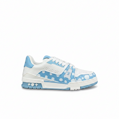 Louis Vuitton x Yayoi Kusama LV Trainers "Blue-White"