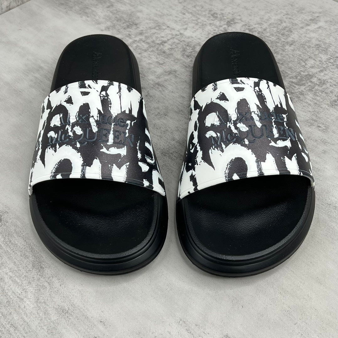 Alexander McQueen Slides "Black-White"