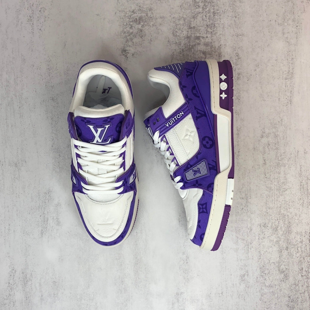 Louis Vuitton Trainers "Purple-White"