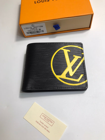 Louis Vuitton Multiple Wallet "Initials Epi Leather"