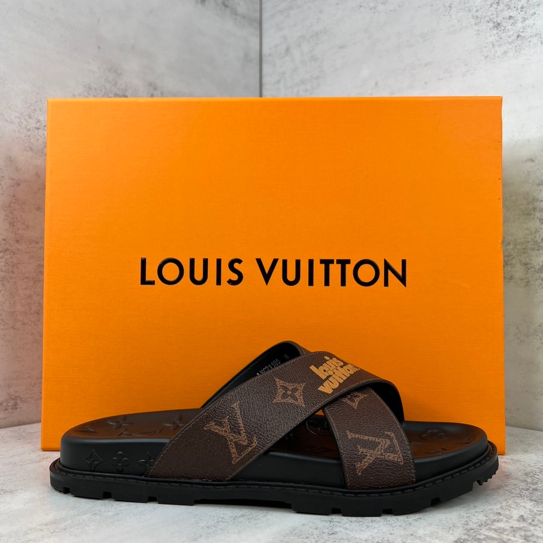 Louis Vuitton Slides "Brown-Black"