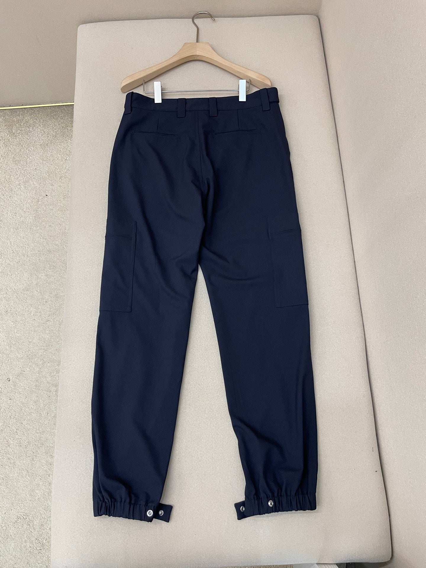 Dior Embroidered Cargo Pants "Blue Virgin Wool Blend"