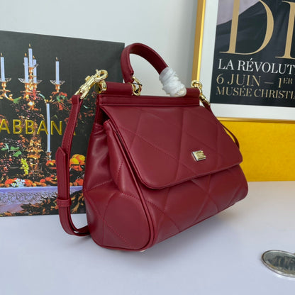 Dolce & Gabbana Sicily Quilted Leather Handbag