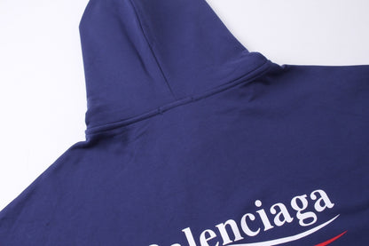 Balenciaga Political Campaign Hoodie "Blue"