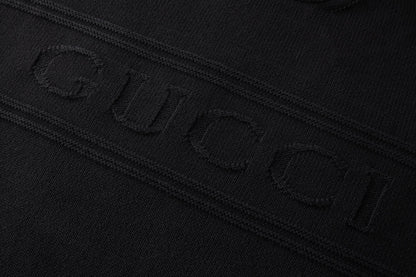Gucci Knit Cotton Wool Sweater with Intarsia "Black"