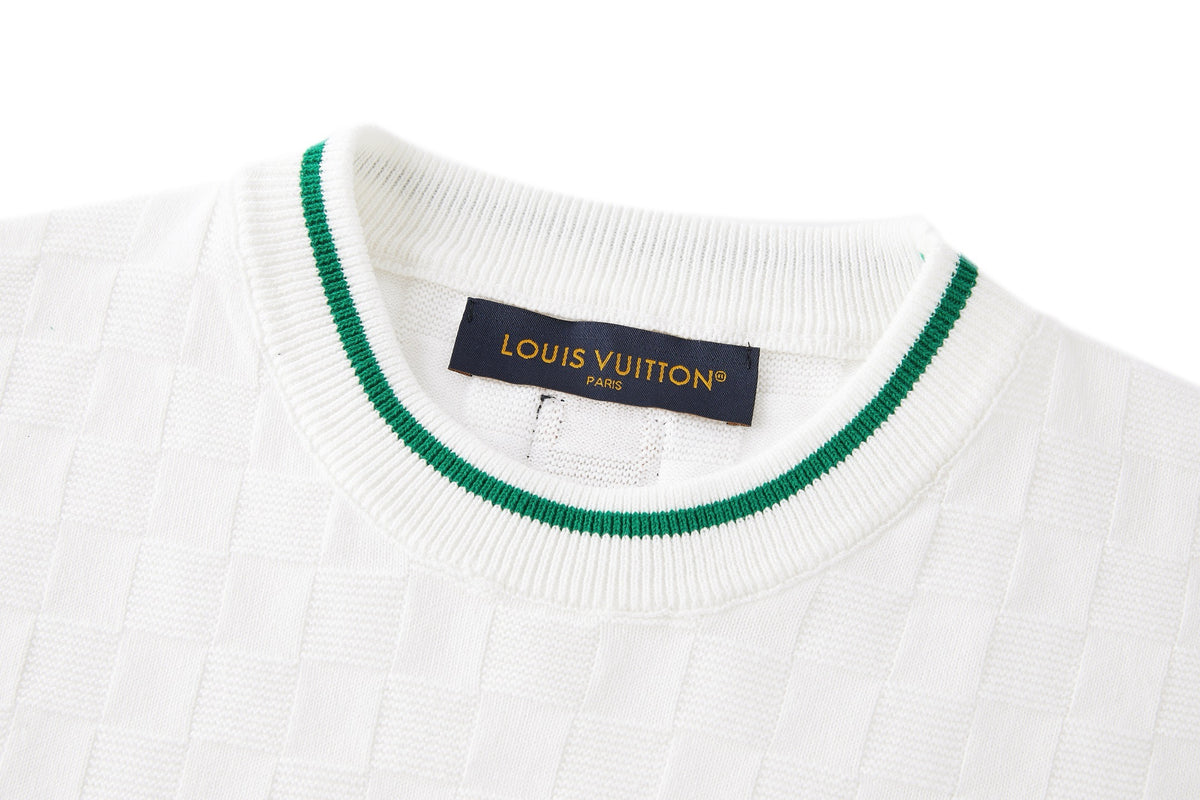 Louis Vuitton Damier Terry Tennis T-Shirt "Milky White"