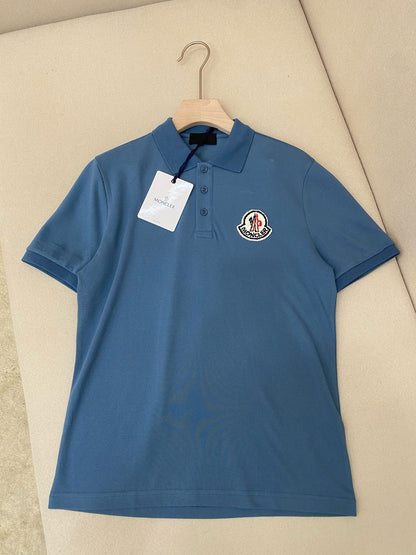 Moncler Polo T-Shirt "Blue"