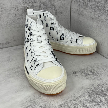 Amiri Court High "White-Black Old English"