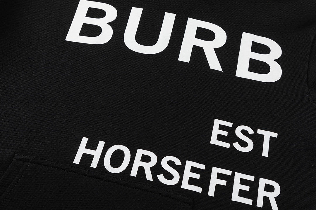 Burberry Horseferry Print Hoodie "Black"