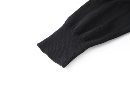 Louis Vuitton Monogram Long-Sleeved Cotton Crewneck "Black"