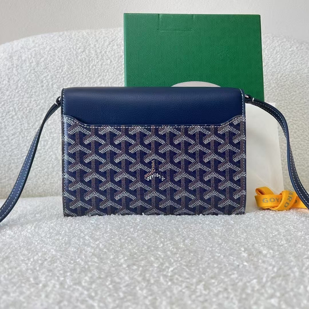Goyard Goyardine Calfskin Chypre Wallet Pouch