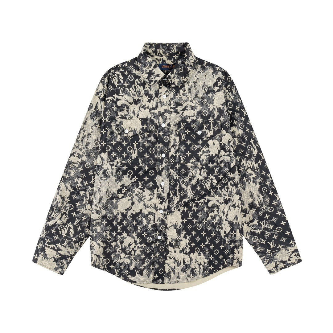 Louis Vuitton Monogram Shirt "Black-Beige"