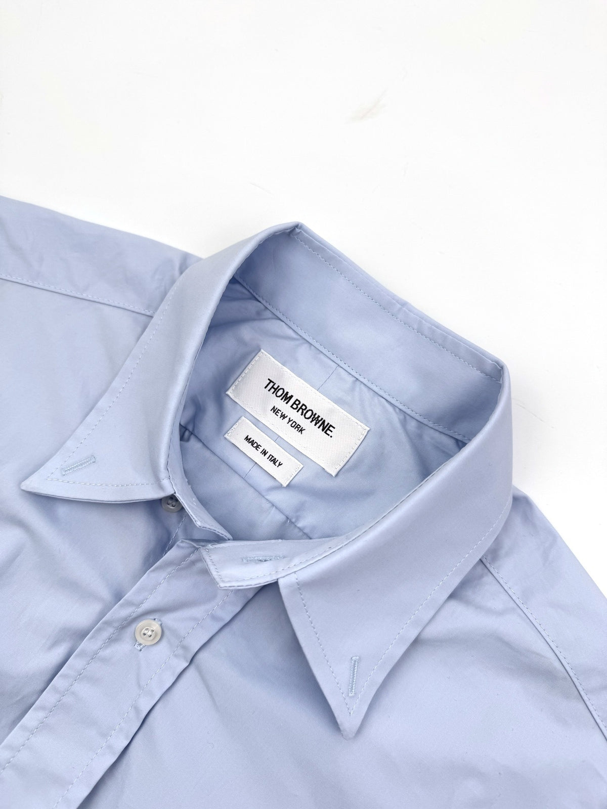 Thom Browne Cotton Armband Shirt "Blue"