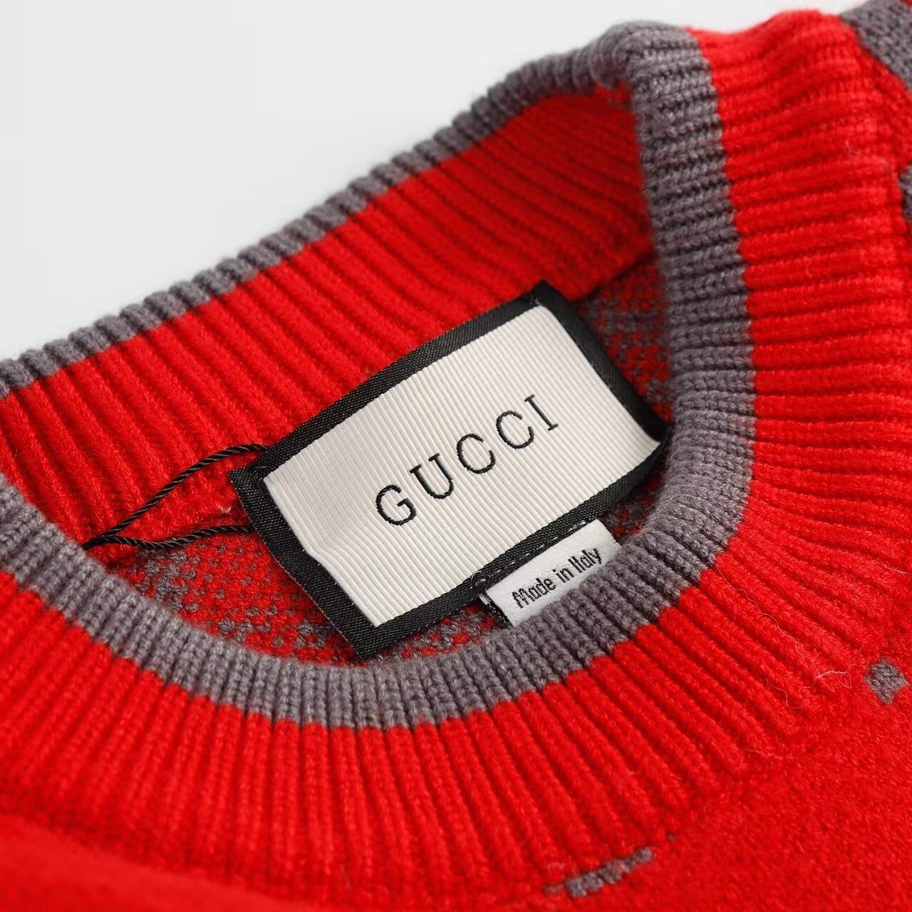 Gucci Sweater "Red-Grey"