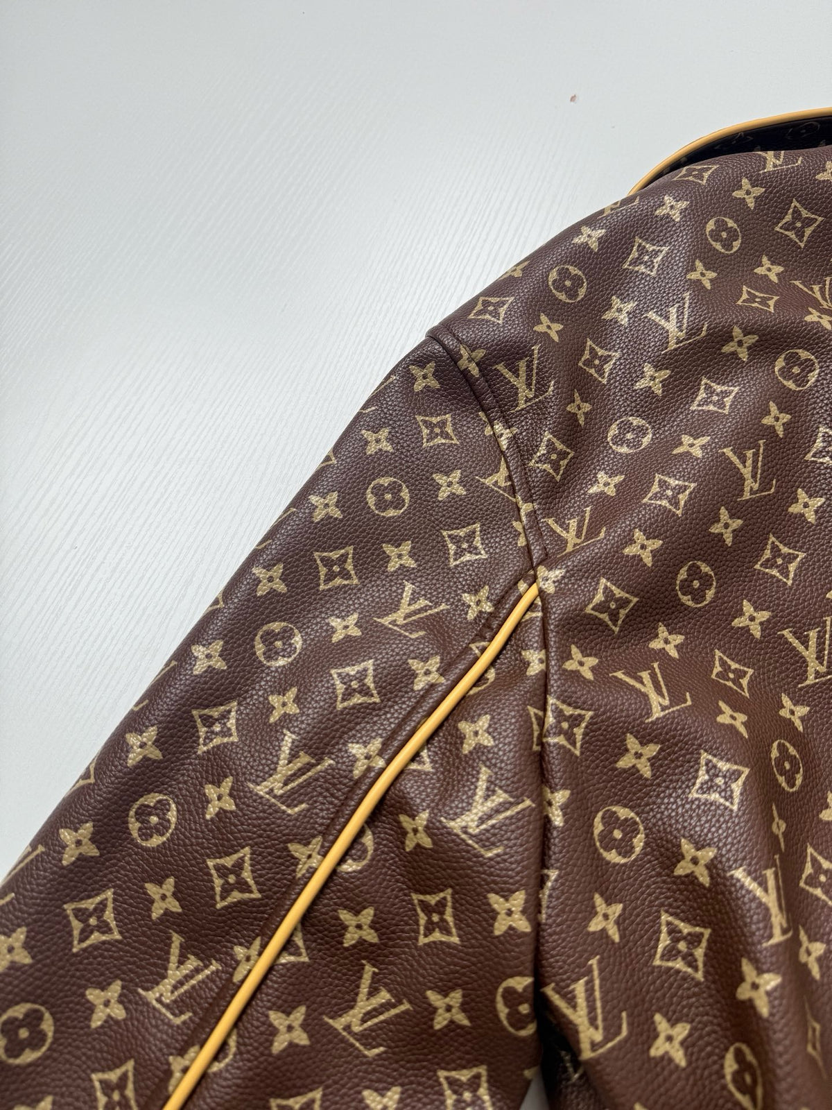 Louis Vuitton Monogram Padded Leather Blouson "Brown"