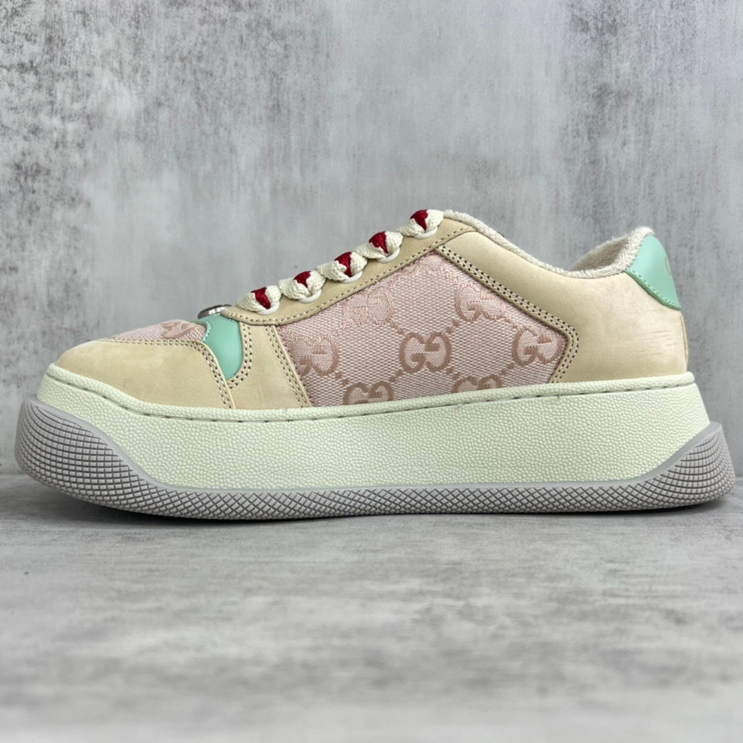 Gucci Screener Double "Beige-Pink Monogram"