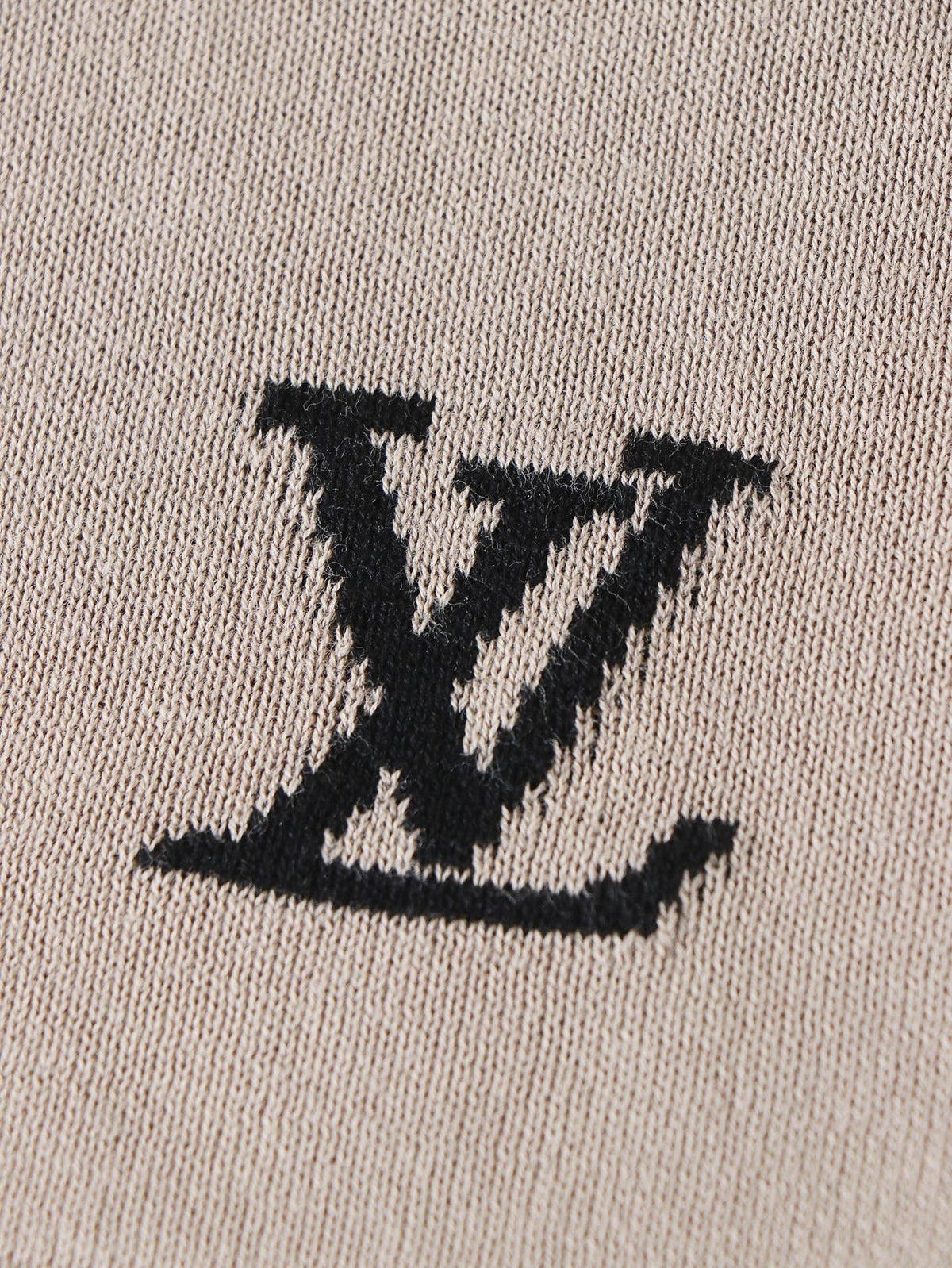 Louis Vuitton x Park Seo Bo Short-Sleeved Cotton Crewneck "Beige"