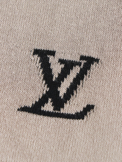 Louis Vuitton x Park Seo Bo Short-Sleeved Cotton Crewneck "Beige"