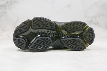 Balenciaga Triple S "Black-Green Clear Sole"