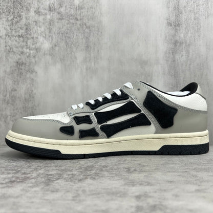 Amiri Skel Top Low "White-Grey-Black"